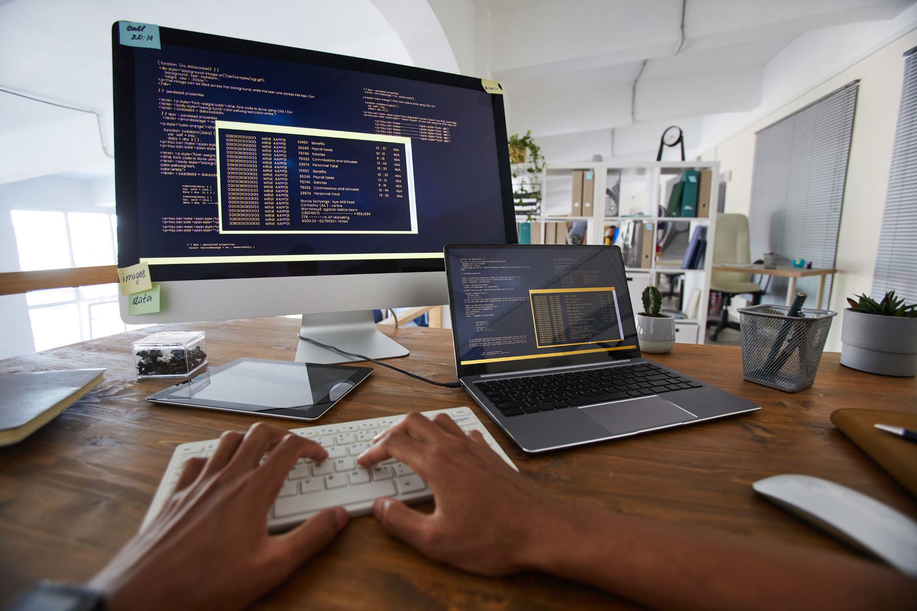 laptops with codes on it