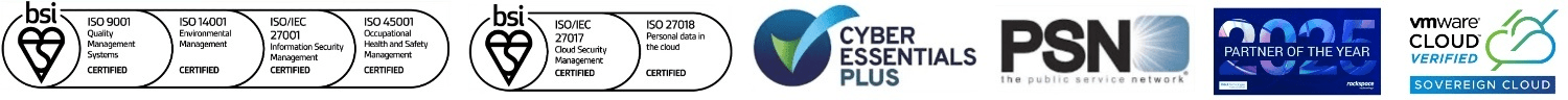 Rackspace UK Accreditations and Certifications
